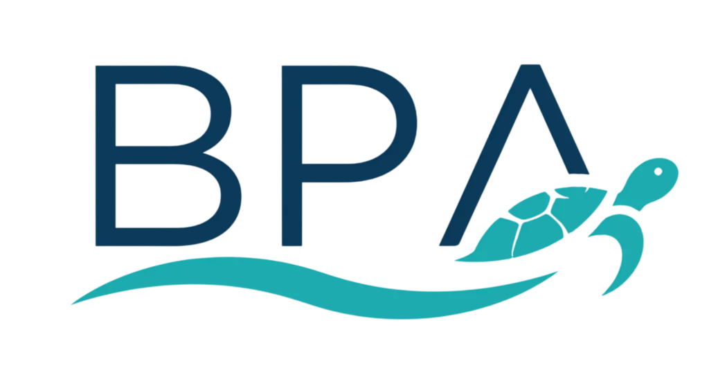 BPA Blue with teal transparent background